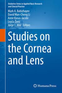 Vorderes Coverbild Studies on the Cornea and Lens