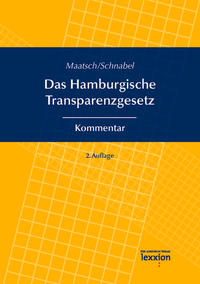 Vorderes Coverbild Das Hamburgische Transparenzgesetz
