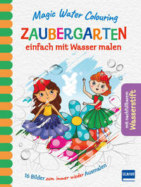 Vorderes Coverbild Magic Water Colouring - Zaubergarten