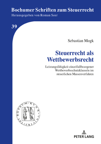 Vorderes Coverbild Steuerrecht als Wettbewerbsrecht