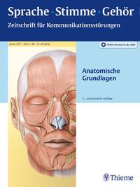 Vorderes Coverbild Sprache - Stimme - Gehör - Anatomische Grundlagen
