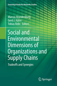 Vorderes Coverbild Social and Environmental Dimensions of Organizations and Supply Chains