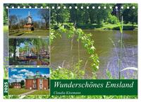 Vorderes Coverbild Wunderschönes Emsland (Tischkalender 2025 DIN A5 quer), CALVENDO Monatskalender