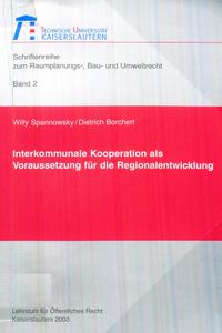 Vorderes Coverbild Interkommunale Kooperation als Voraussetzung für die Regionalentwicklung
