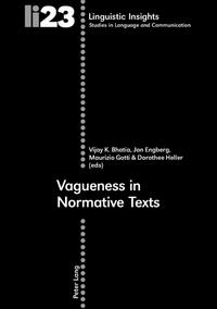 Vorderes Coverbild Vagueness in Normative Texts