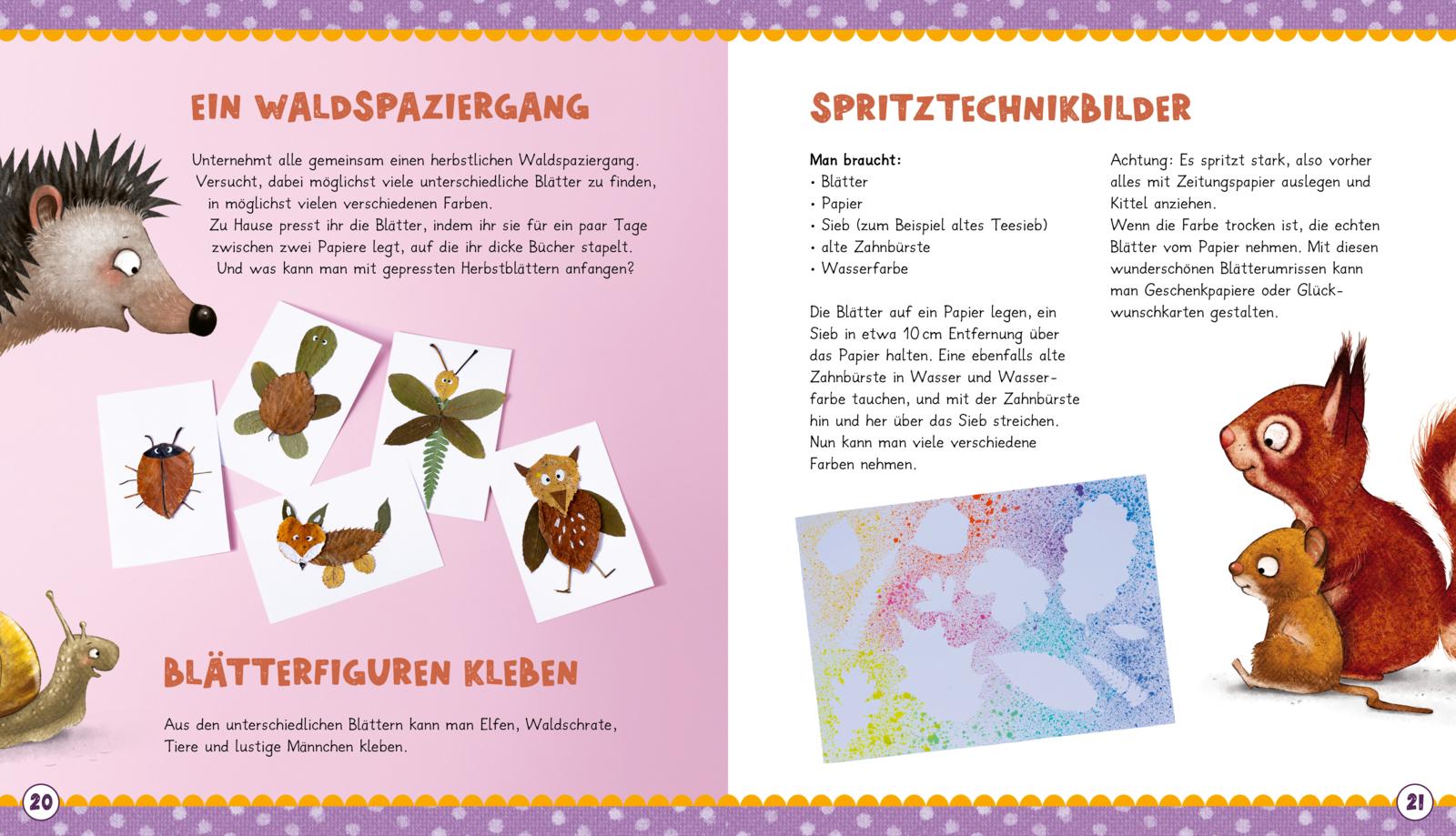 Beispielinhalt (Bild) Der kleine Siebenschläfer: Das machen wir im Herbst!