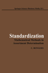Vorderes Coverbild Standardization: Mathematical Methods in Assortment Determination