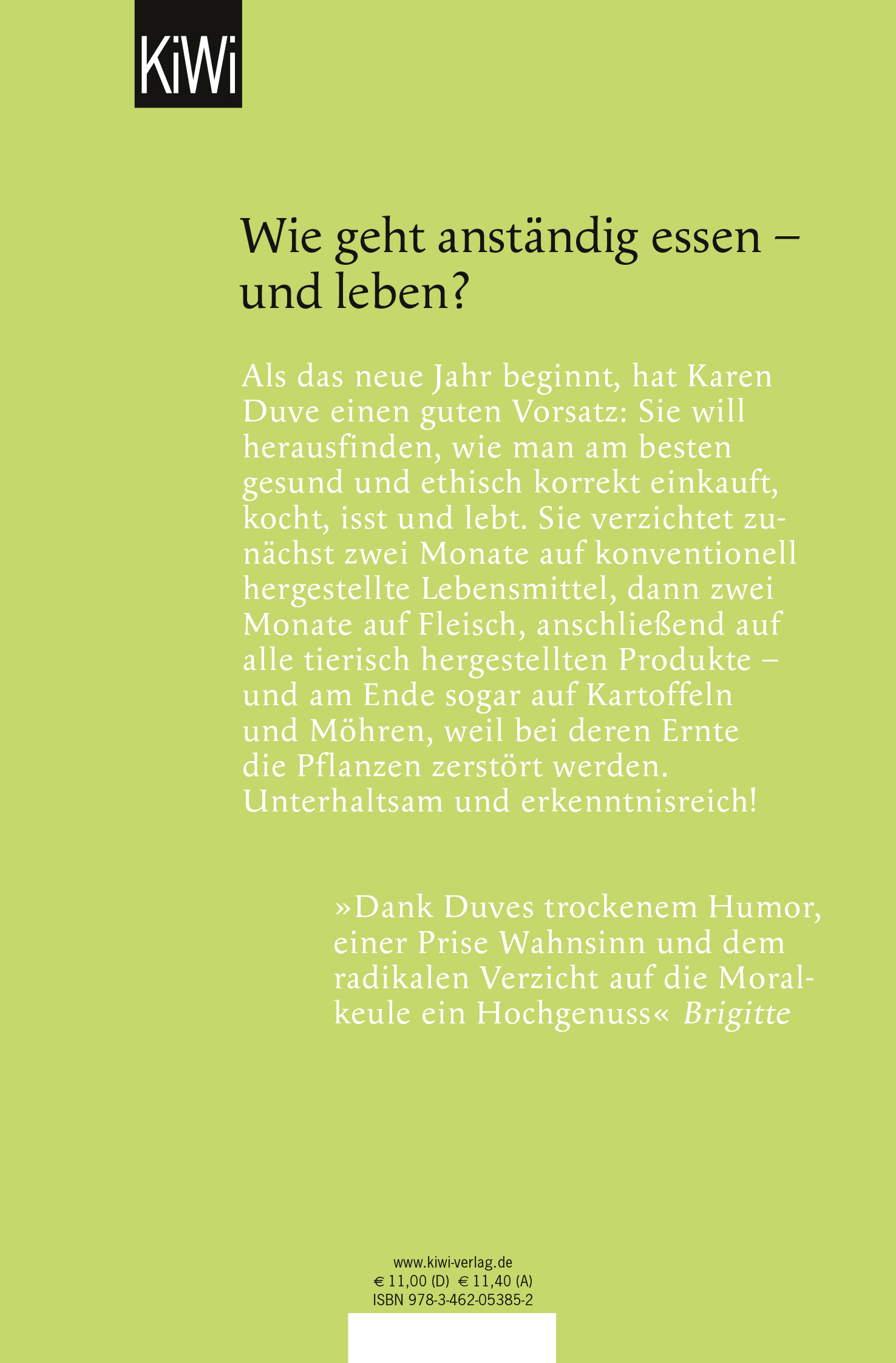Rückseitencover Anständig essen