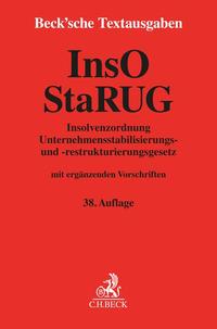 Vorderes Coverbild Insolvenzordnung / Unternehmensstabilisierungs- und -restrukturierungsgesetz