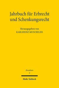 Vorderes Coverbild Jahrbuch für Erbrecht und Schenkungsrecht