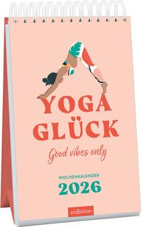 Vorderes Coverbild Wochenkalender Yogaglück 2026