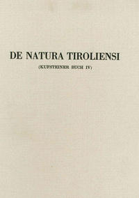 Vorderes Coverbild De Natura Tirolensi. Kufsteiner Buch