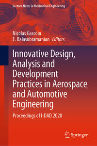 Vorderes Coverbild Innovative Design, Analysis and Development Practices in Aerospace and Automotive Engineering
