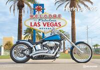 Vorderes Coverbild N NEUMANNVERLAGE - Harleys 2025 Wandkalender, 45x48cm, Kalender mit zwölf Abbildungen amerikanischer Harleys, Motorräder, Mondphasen, Spiralbindung und internationales Kalendarium