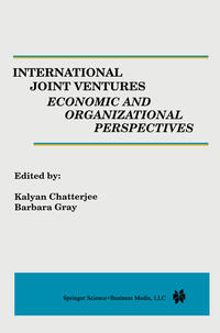 Vorderes Coverbild International Joint Ventures: Economic and Organizational Perspectives