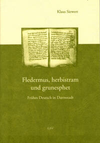 Vorderes Coverbild Fledermus, herbistram und grunesphet. Frühes Deutsch in Darmstadt