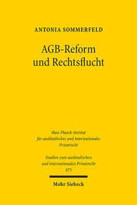 Vorderes Coverbild AGB-Reform und Rechtsflucht