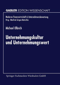 Vorderes Coverbild Unternehmungskultur und Unternehmungswert