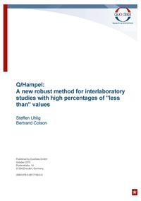 Vorderes Coverbild Q/Hampel: A new robust method for interlaboratory studies with high percentages of "less than" values