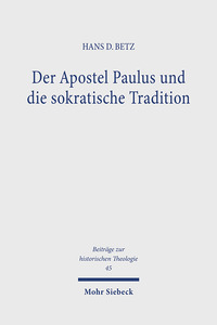 Vorderes Coverbild Der Apostel Paulus und die sokratische Tradition