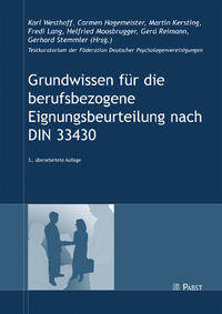 Vorderes Coverbild Grundwissen für die berufsbezogene Eignungsbeurteilung nach DIN 33430
