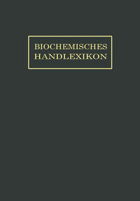 Vorderes Coverbild Biochemisches Handlexikon