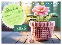 Vorderes Coverbild Stricken einmal anders (Tischkalender 2025 DIN A5 quer), CALVENDO Monatskalender