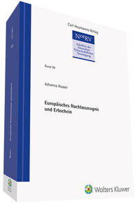 Vorderes Coverbild Europäisches Nachlasszeugnis und Erbschein