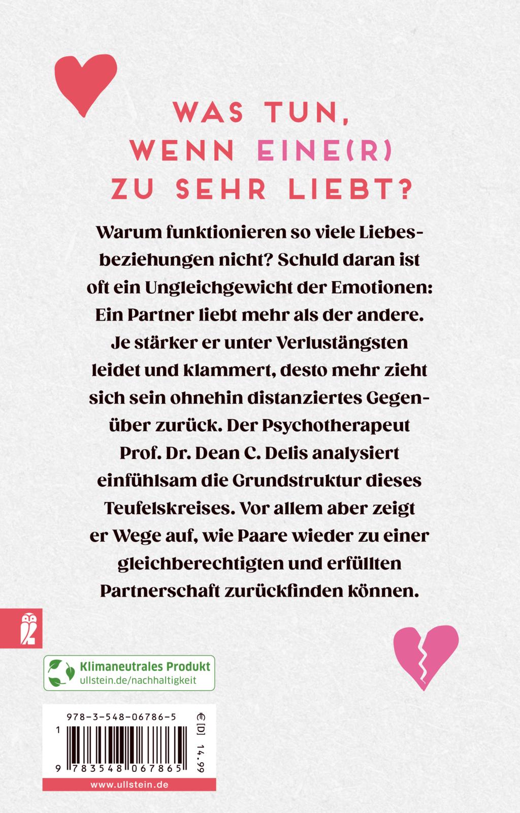 Rückseitencover Ich lieb' dich nicht, wenn du mich liebst