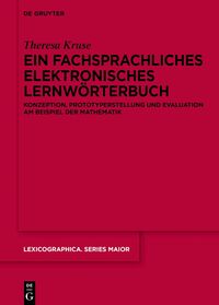 Vorderes Coverbild Ein fachsprachliches elektronisches Lernwörterbuch