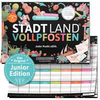 Vorderes Coverbild DENKRIESEN - STADT LAND VOLLPFOSTEN® - JUNIOR EDITION "Jeder Punkt zählt." - A4