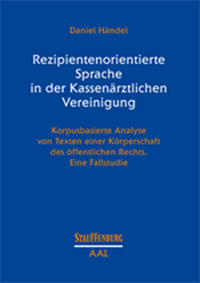 Vorderes Coverbild Rezipientenorientierte Sprache in der Kassenärztlichen Vereinigung