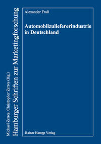Vorderes Coverbild Automobilzuliefererindustrie in Deutschland