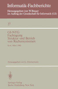 Vorderes Coverbild GI-NTG Fachtagung Struktur und Betrieb von Rechensystemen