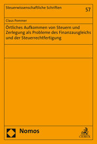 Vorderes Coverbild Örtliches Aufkommen von Steuern und Zerlegung als Probleme des Finanzausgleichs und der Steuerrechtfertigung