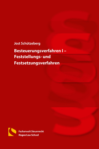 Vorderes Coverbild Besteuerungsverfahren I – Feststellungs- und Festsetzungsverfahren