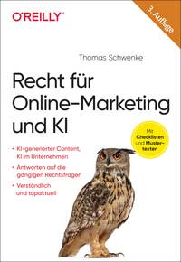 Vorderes Coverbild Recht für Online-Marketing und KI