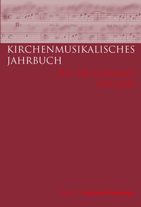Vorderes Coverbild Kirchenmusikalisches Jahrbuch - 103 und 104 Jahrgang 2019/2020