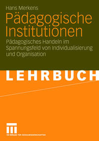 Vorderes Coverbild Pädagogische Institutionen