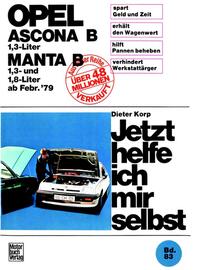 Vorderes Coverbild Opel Ascona/Manta B 1,3 Liter ab Februar '79