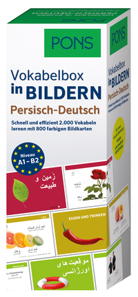 Vorderes Coverbild PONS Vokabelbox in Bildern Persisch-Deutsch