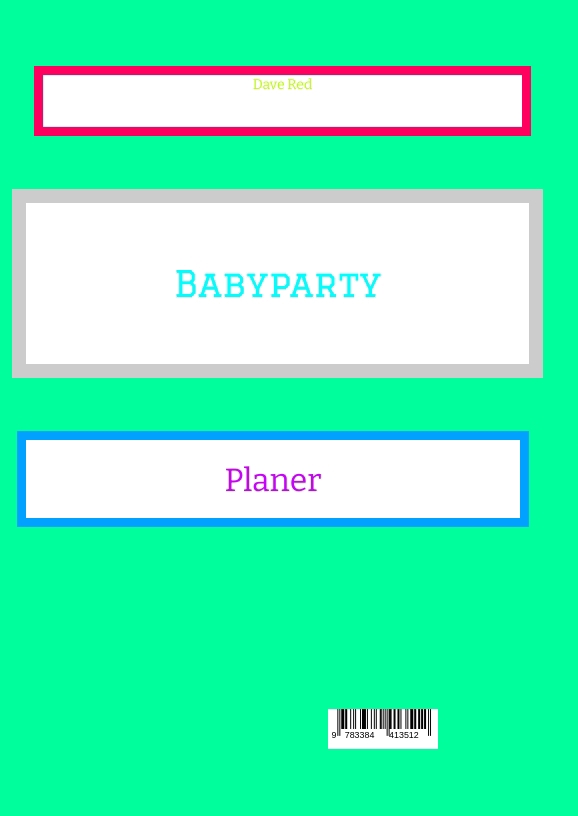 Rückseitencover Babyparty