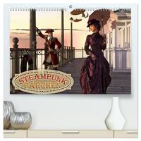 Vorderes Coverbild Steampunk Pärchen (hochwertiger Premium Wandkalender 2025 DIN A2 quer), Kunstdruck in Hochglanz