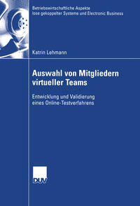Vorderes Coverbild Auswahl von Mitgliedern virtueller Teams