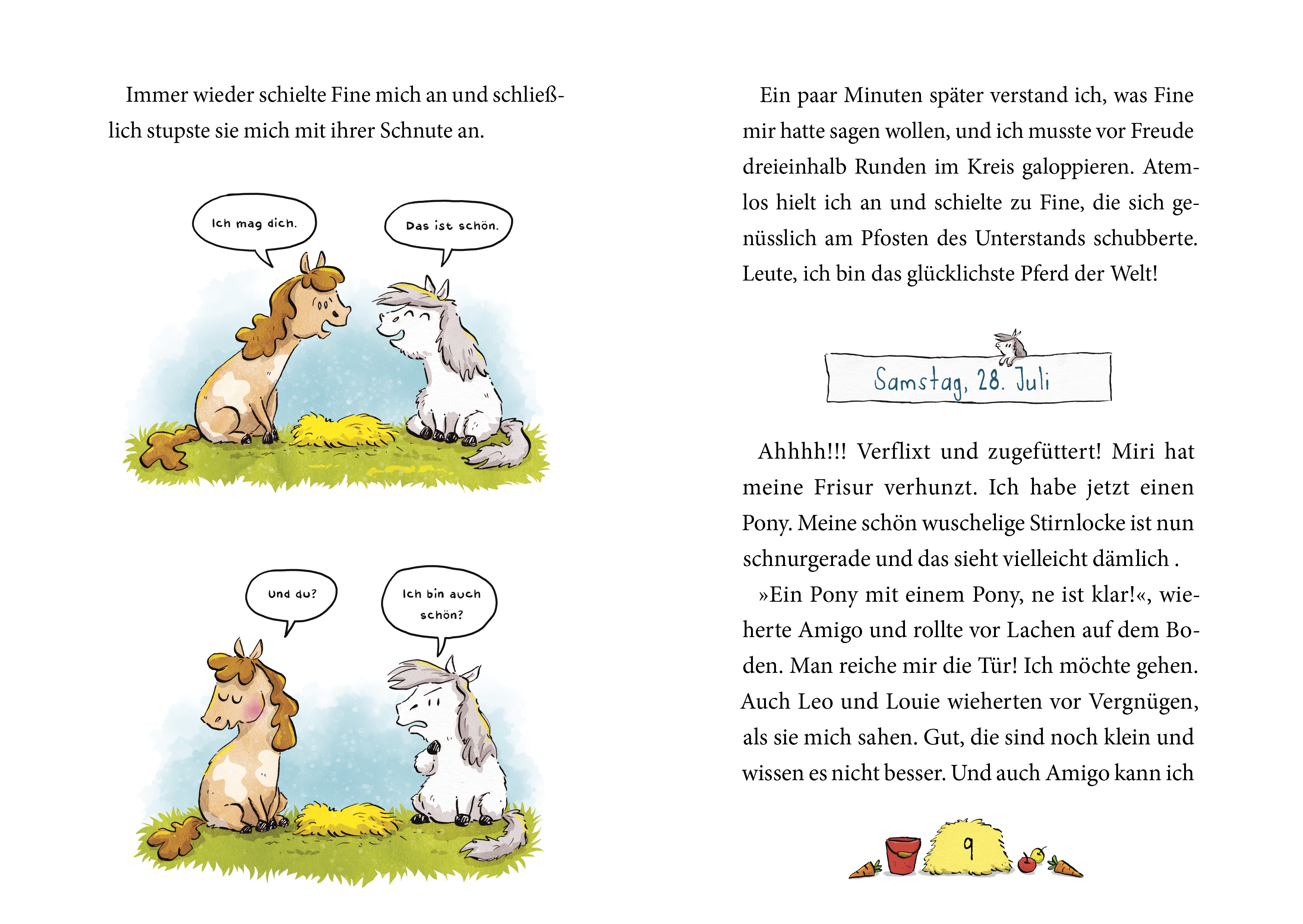 Beispielinhalt (Bild) Ich bin Flocke - Alle Hufe voll zu tun!