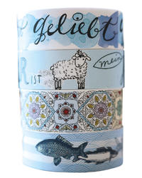 Vorderes Coverbild Washi Tapes Design Blau