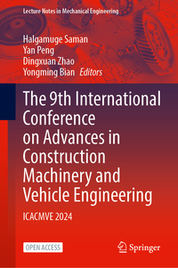 Vorderes Coverbild The 9th International Conference on Advances in Construction Machinery and Vehicle Engineering
