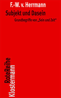 Vorderes Coverbild Subjekt und Dasein