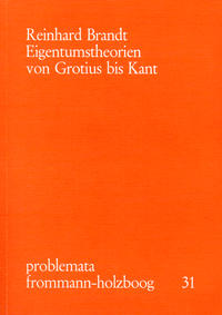 Vorderes Coverbild Eigentumstheorien von Grotius bis Kant