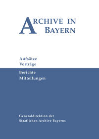 Vorderes Coverbild Archive in Bayern Band 10 (2018)